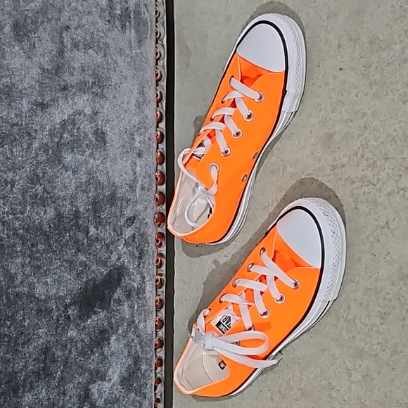 Orange Chuck Taylor All Star Canvas Unisex Low Top Shoes New! - Picture 2 of 7